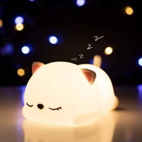 CAT SLEEPING Night Light – โคมไฟกลางคืนรูปแมวนอนหลับ**
