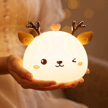 DEER CUTE Night Light – โคมไฟกลางคืนรูปกวางน้อย**