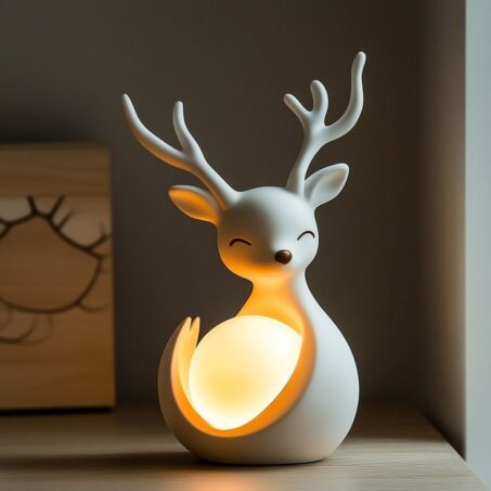 SCULPTURE DEER Ambient Lamp – โคมไฟตั้งโต๊ะรูปปั้นกวาง**