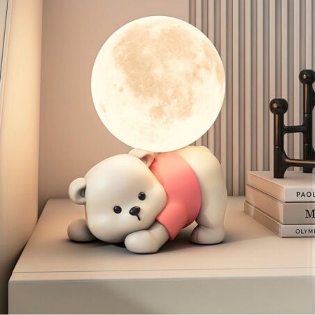 BEAR MOON Night Light – โคมไฟกลางคืนรูปหมีกับดวงจันทร์**