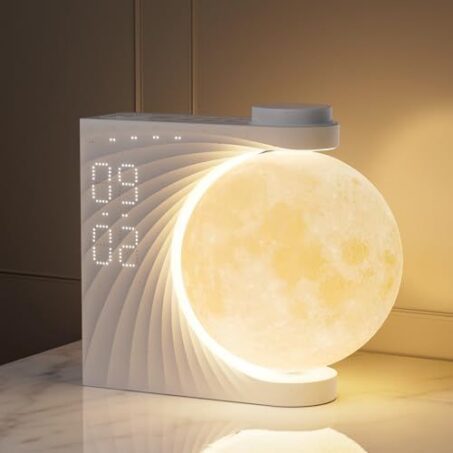 MOON PAD Wireless Charger Lamp – โคมไฟตั้งโต๊ะพระจันทร์