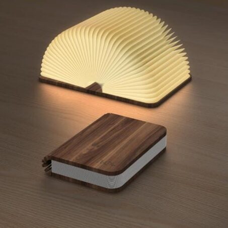 BOOK LIGHT Folding Wooden Lamp – โคมไฟรูปหนังสือพับได้ไม้**