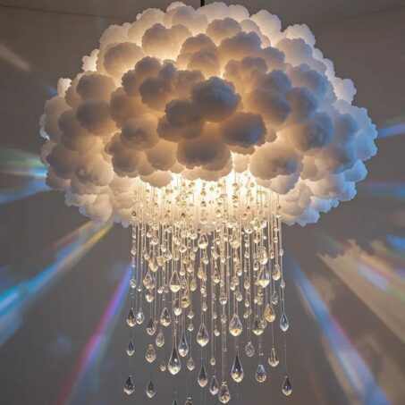 CLOUD MUSHROOM Chandelier – โคมไฟแขวนเพดานลายเมฆเห็ด**