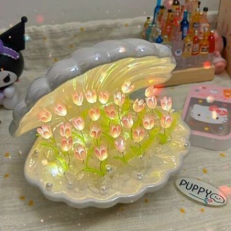 AURORA BOREALIS Shell Lamp – โคมไฟเปลือกหอยออโรร่า**