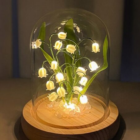FAIRY CLOCHE Glass Dome Lamp – โคมไฟตั้งโต๊ะโดมแก้ว Fairy Light**